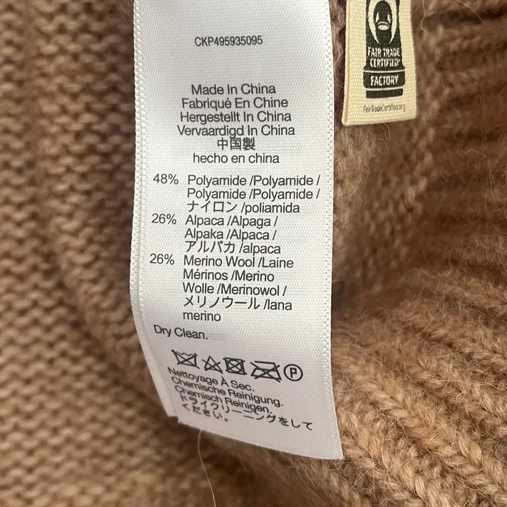 {Madewell} Fair Isle Alpaca and Merino Wool Blend Sweater - Womens XL - NWT